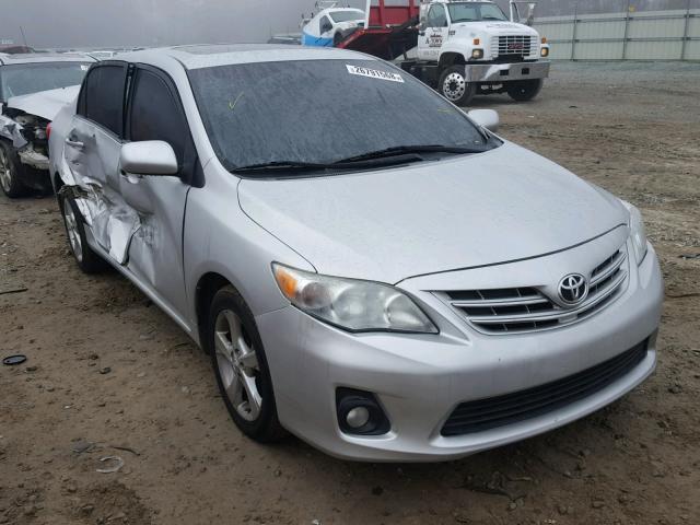 5YFBU4EE6DP107672 - 2013 TOYOTA COROLLA BA SILVER photo 1