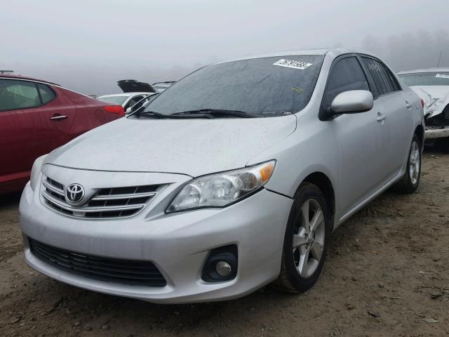 5YFBU4EE6DP107672 - 2013 TOYOTA COROLLA BA SILVER photo 2