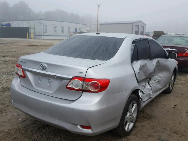 5YFBU4EE6DP107672 - 2013 TOYOTA COROLLA BA SILVER photo 4