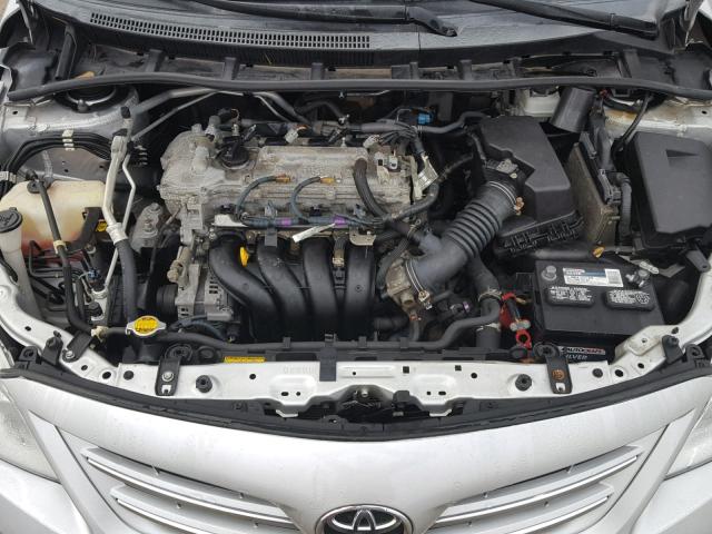 5YFBU4EE6DP107672 - 2013 TOYOTA COROLLA BA SILVER photo 7