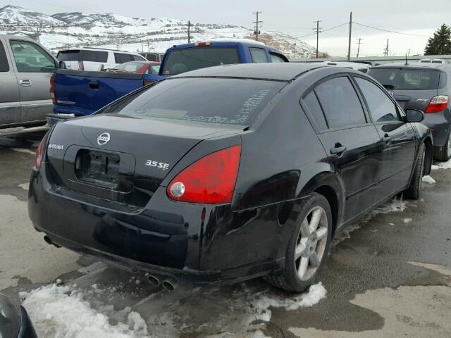 1N4BA41E34C872089 - 2004 NISSAN MAXIMA SE BLACK photo 4