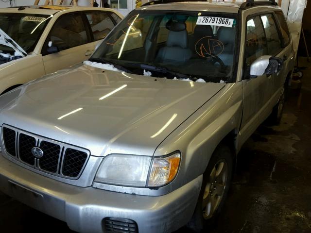 JF1SF65652H717477 - 2002 SUBARU FORESTER S SILVER photo 2