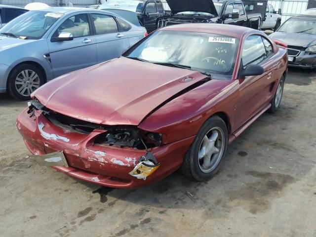 1FALP4043SF206258 - 1995 FORD MUSTANG RED photo 2