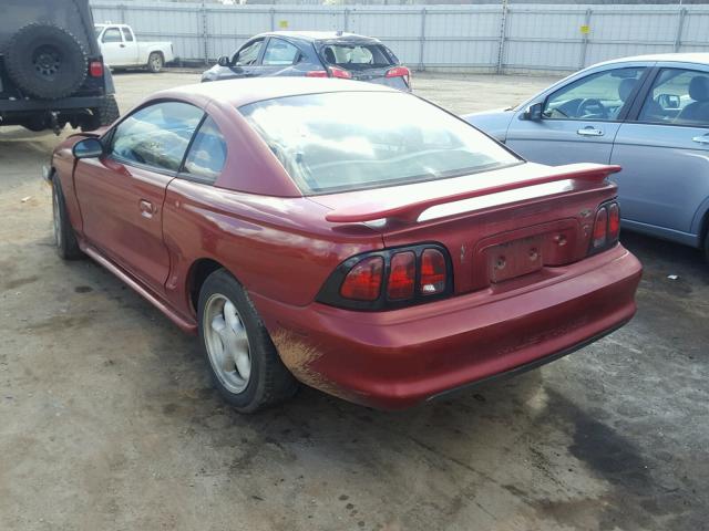 1FALP4043SF206258 - 1995 FORD MUSTANG RED photo 3