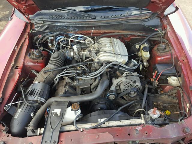 1FALP4043SF206258 - 1995 FORD MUSTANG RED photo 7