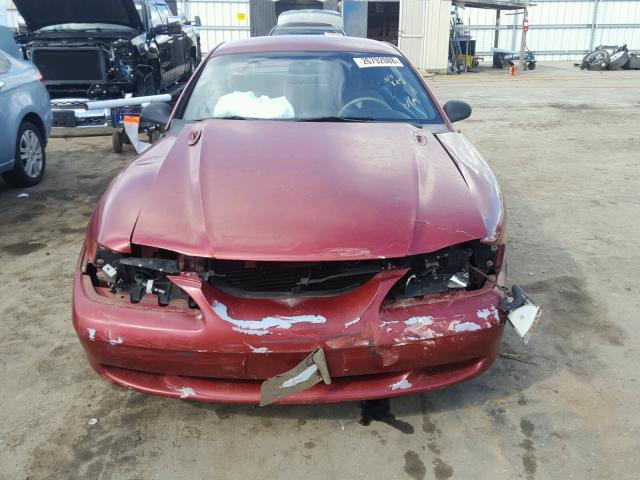 1FALP4043SF206258 - 1995 FORD MUSTANG RED photo 9