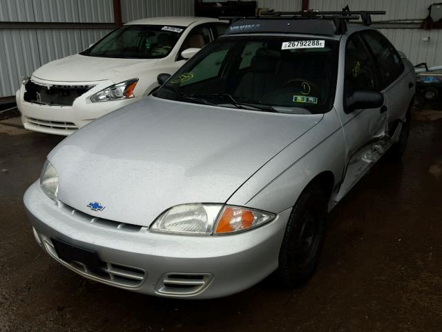 1G1JC524217103043 - 2001 CHEVROLET CAVALIER B SILVER photo 2