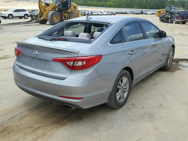 5NPE24AFXGH326461 - 2016 HYUNDAI SONATA SE SILVER photo 4