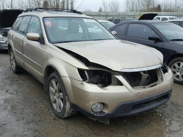 4S4BP62C687301403 - 2008 SUBARU OUTBACK 2. BEIGE photo 1