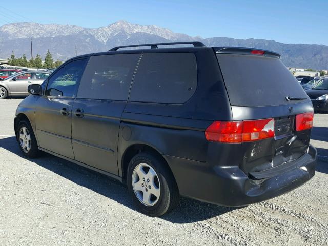 2HKRL18631H592849 - 2001 HONDA ODYSSEY EX BLACK photo 3