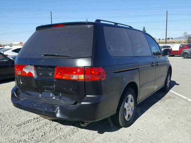 2HKRL18631H592849 - 2001 HONDA ODYSSEY EX BLACK photo 4