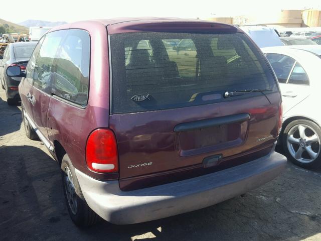 2B4GP25R3YR613838 - 2000 DODGE CARAVAN PURPLE photo 3