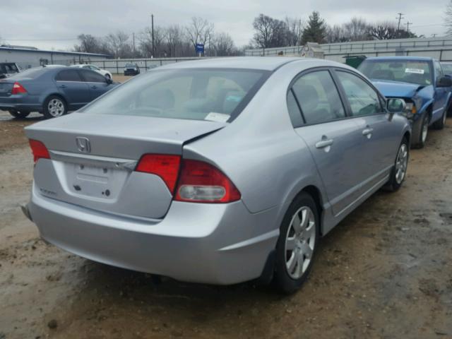 2HGFA16549H309982 - 2009 HONDA CIVIC LX SILVER photo 4