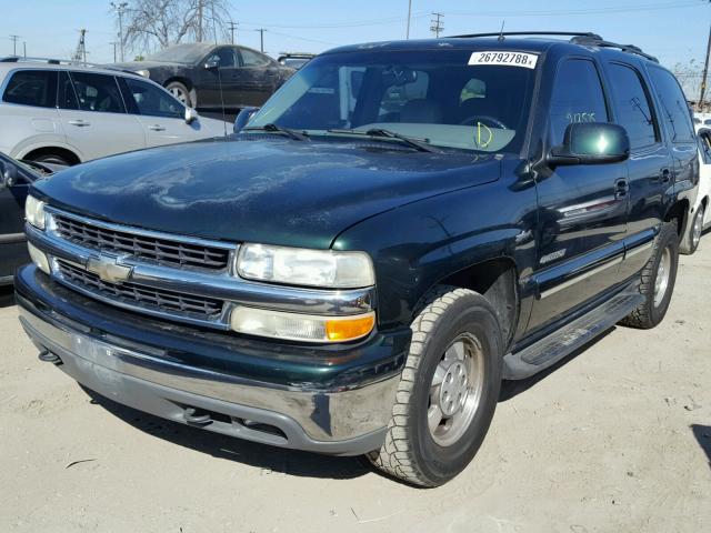 1GNEK13T52J117735 - 2002 CHEVROLET TAHOE K150 GREEN photo 2