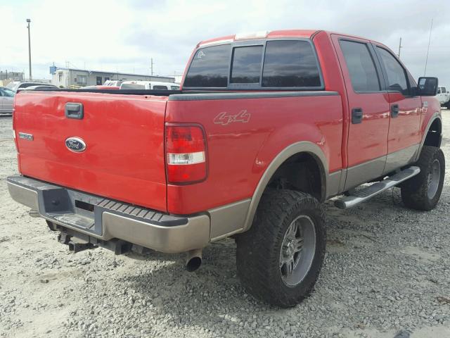 1FTPW14V96FB36805 - 2006 FORD F150 SUPER RED photo 4