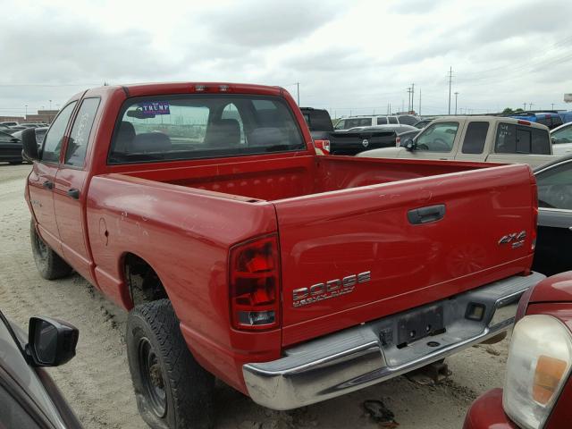 3D7KU28C24G283757 - 2004 DODGE RAM 2500 S RED photo 3