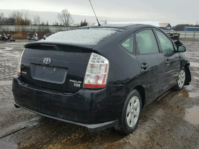 JTDKB20U497886426 - 2009 TOYOTA PRIUS BLACK photo 4