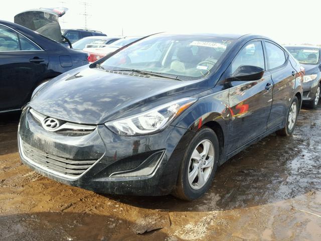 KMHDH4AE0FU294511 - 2015 HYUNDAI ELANTRA SE BLACK photo 2