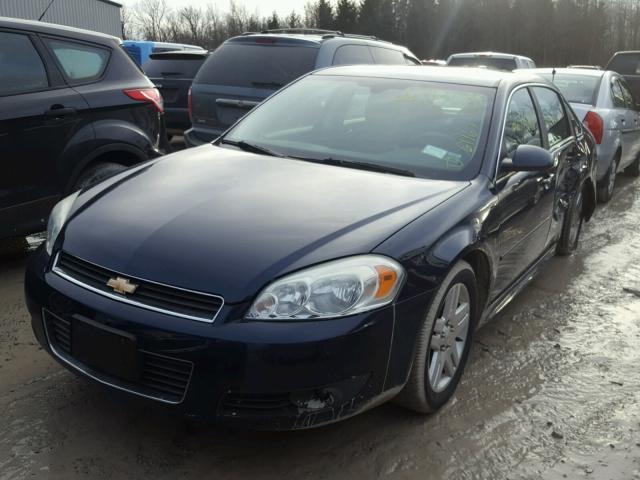 2G1WB5ENXA1217026 - 2010 CHEVROLET IMPALA LT BLUE photo 2