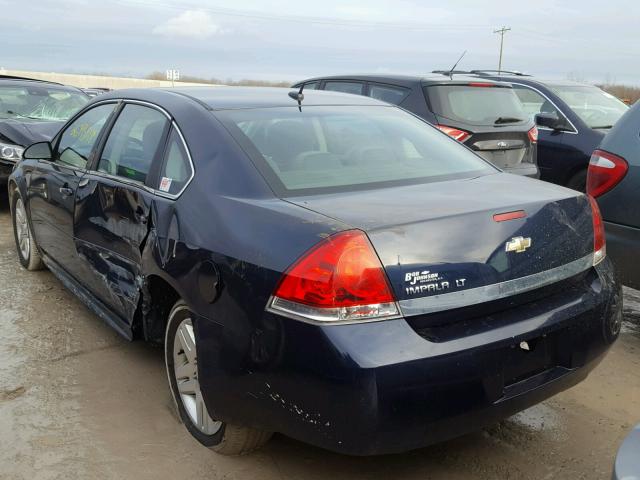 2G1WB5ENXA1217026 - 2010 CHEVROLET IMPALA LT BLUE photo 3