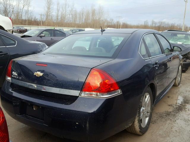 2G1WB5ENXA1217026 - 2010 CHEVROLET IMPALA LT BLUE photo 4