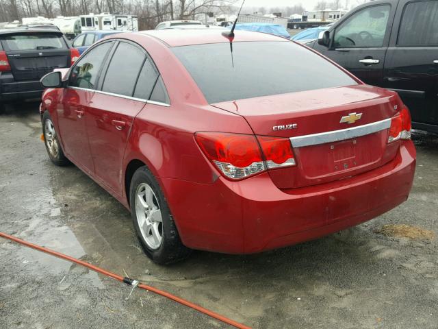 1G1PF5SC9C7375164 - 2012 CHEVROLET CRUZE LT RED photo 3