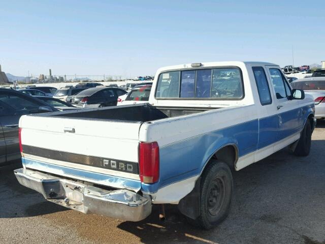 1FTEX15H9PKB18391 - 1993 FORD F150 TWO TONE photo 4