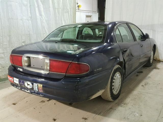 1G4HP54K524221981 - 2002 BUICK LESABRE CU BLUE photo 4