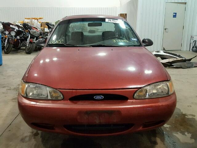 1FALP13P7VW379595 - 1997 FORD ESCORT LX MAROON photo 9