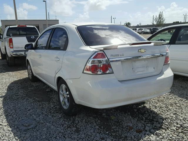 KL1TD56688B201002 - 2008 CHEVROLET AVEO BASE WHITE photo 3