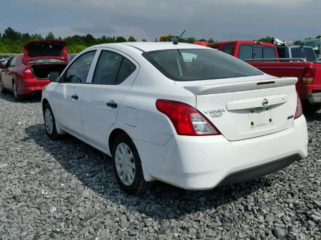 3N1CN7AP3FL879687 - 2015 NISSAN VERSA S/S WHITE photo 3