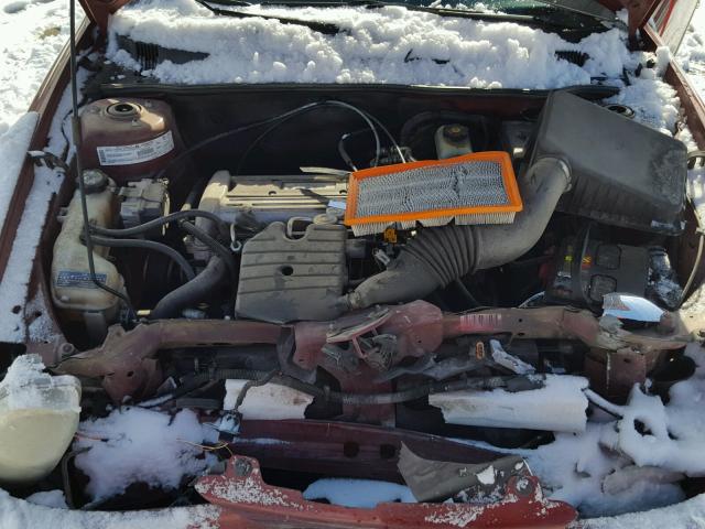 1G3NL12F53C134414 - 2003 OLDSMOBILE ALERO GL RED photo 7