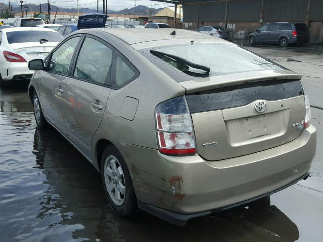 JTDKB22U940034541 - 2004 TOYOTA PRIUS BEIGE photo 3