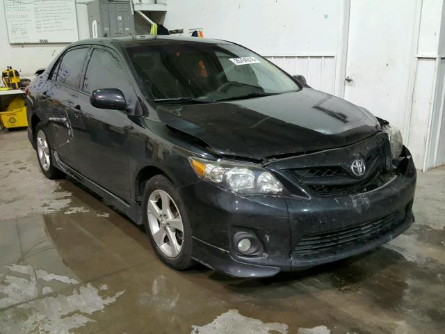 5YFBU4EE9CP005149 - 2012 TOYOTA COROLLA BA BLACK photo 1