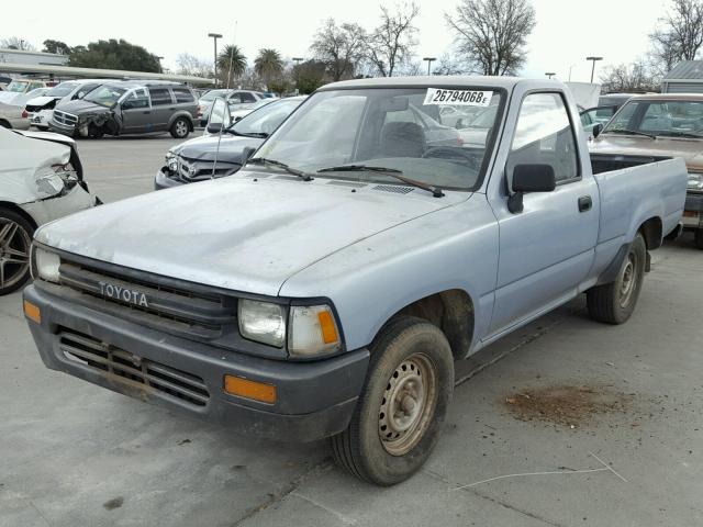 JT4RN81A0L0042252 - 1990 TOYOTA PICKUP 1/2 BLUE photo 2