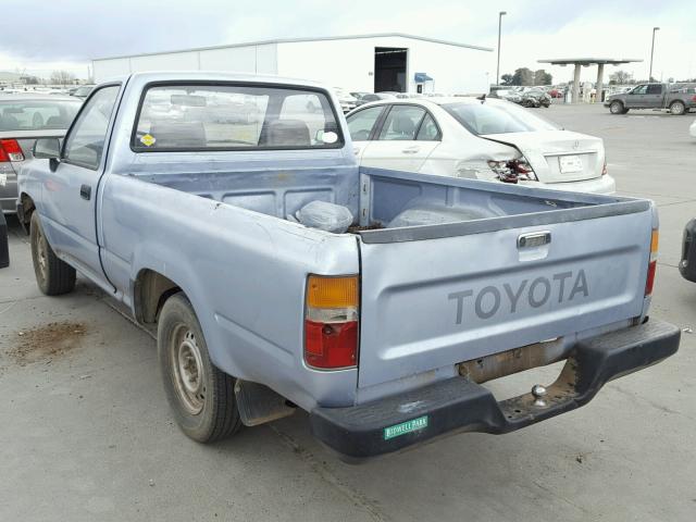 JT4RN81A0L0042252 - 1990 TOYOTA PICKUP 1/2 BLUE photo 3