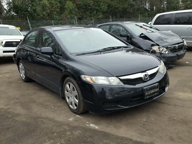 2HGFA1F53AH327099 - 2010 HONDA CIVIC LX BLACK photo 1