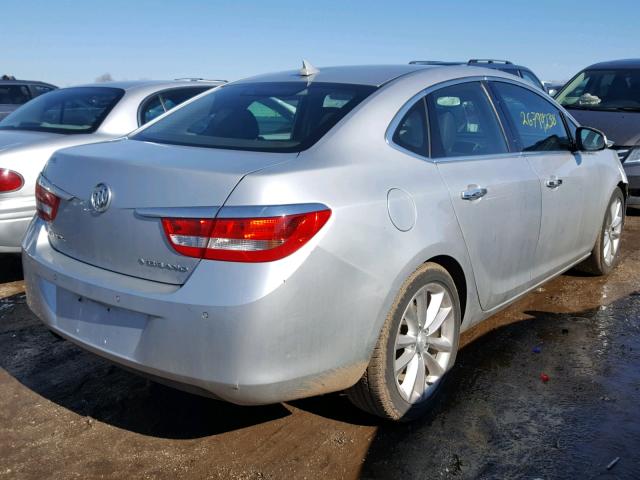 1G4PS5SK3C4129377 - 2012 BUICK VERANO SILVER photo 4