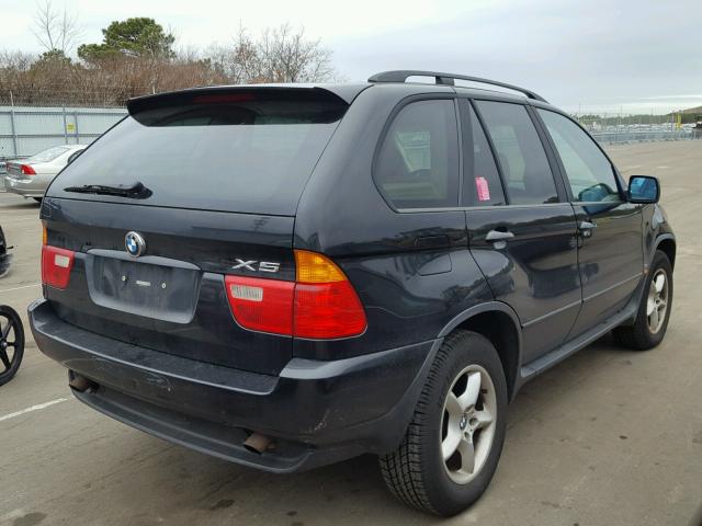 5UXFA53503LV83487 - 2003 BMW X5 3.0I BLACK photo 4