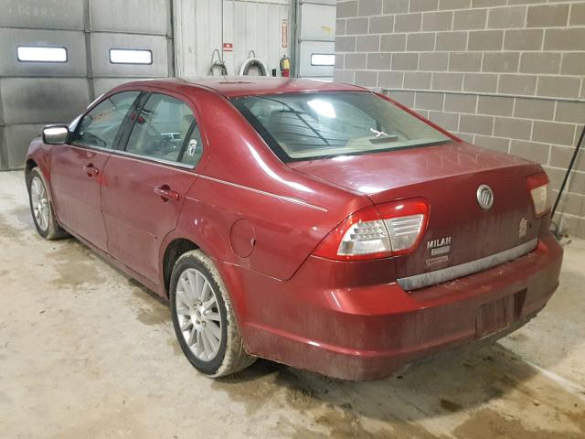 3MEFM08Z46R655321 - 2006 MERCURY MILAN PREM RED photo 3