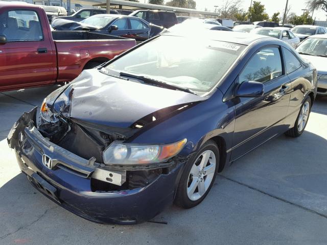 2HGFG12836H535859 - 2006 HONDA CIVIC EX BLUE photo 2