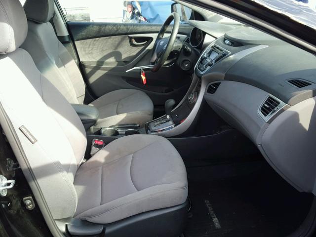 KMHDH4AE3DU732306 - 2013 HYUNDAI ELANTRA GL BLACK photo 5