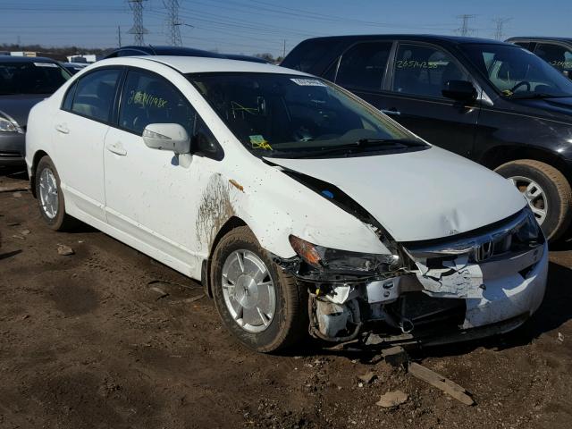 JHMFA362X8S023740 - 2008 HONDA CIVIC HYBR WHITE photo 1