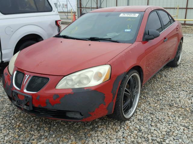 1G2ZH558764126535 - 2006 PONTIAC G6 GT RED photo 2