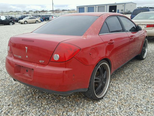 1G2ZH558764126535 - 2006 PONTIAC G6 GT RED photo 4