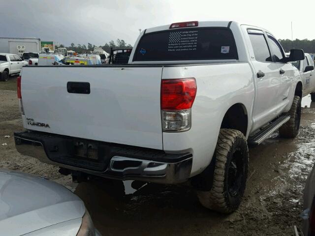 5TFEM5F15CX036544 - 2012 TOYOTA TUNDRA CRE WHITE photo 4