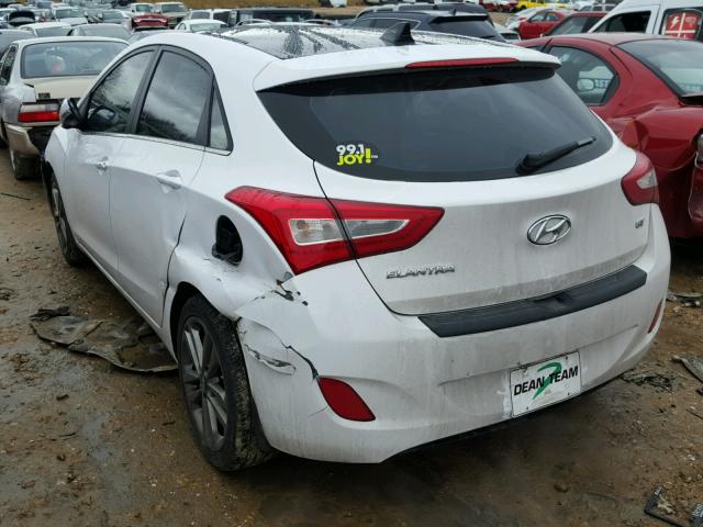 KMHD35LH4GU270175 - 2016 HYUNDAI ELANTRA GT WHITE photo 3