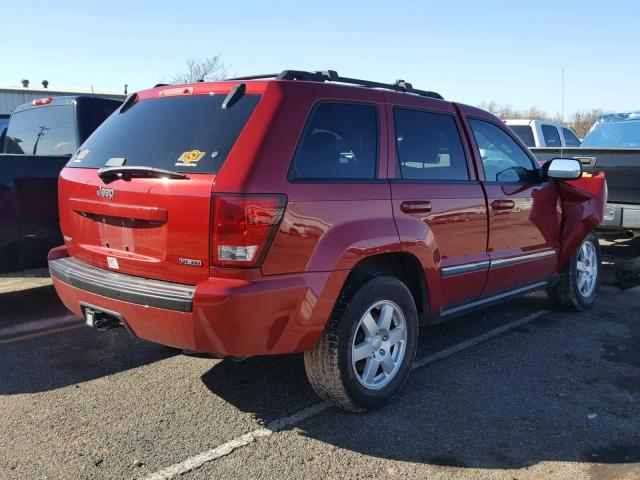 1J4RS4GTXAC152564 - 2010 JEEP GRAND CHER RED photo 4