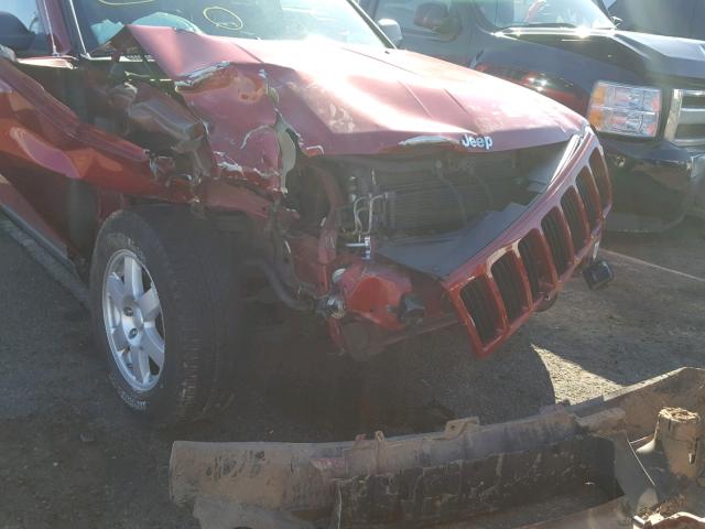 1J4RS4GTXAC152564 - 2010 JEEP GRAND CHER RED photo 9