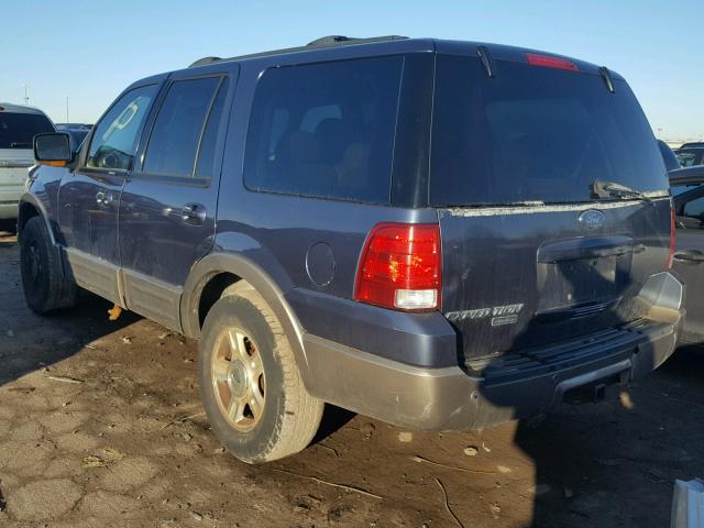 1FMPU18L34LB07082 - 2004 FORD EXPEDITION BLUE photo 3
